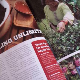 Photo of Darjeeling Tea Article in (585) Magazine