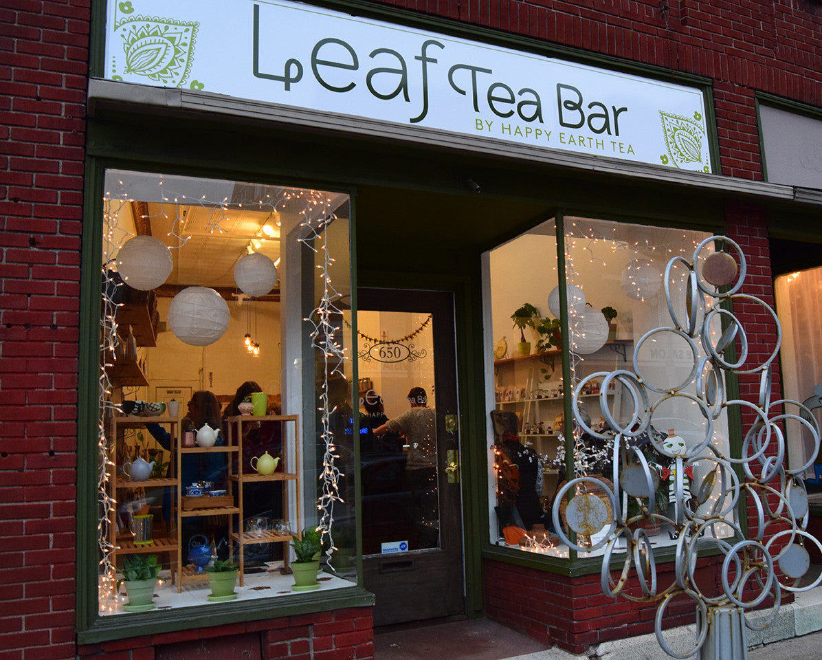 Leaf Tea Bar storefront.