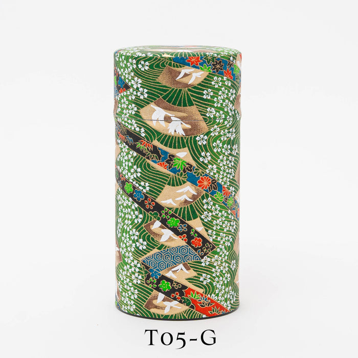 Japanese Traditional Washi Tea Canister – 20 Pattern 200g