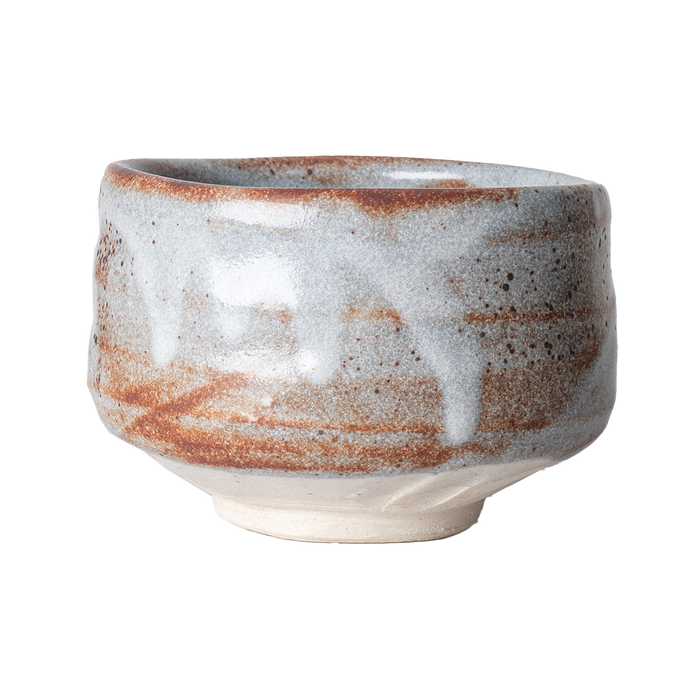 Matcha Bowl - Brown & White Glaze