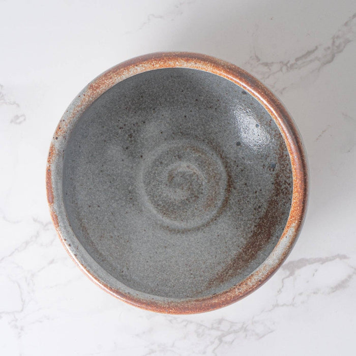 Matcha Bowl - Brown & White Glaze