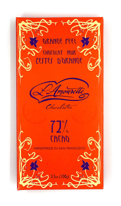 72% Dark Chocolate with Orange Peel (Natural)
