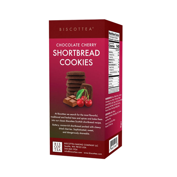 Biscottea Chocolate Cherry Shortbread - 51661106-Happy Earth Tea