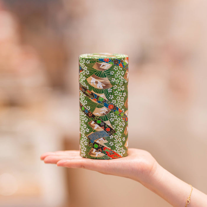 Japanese Traditional Washi Tea Canister – 20 Pattern 200g
