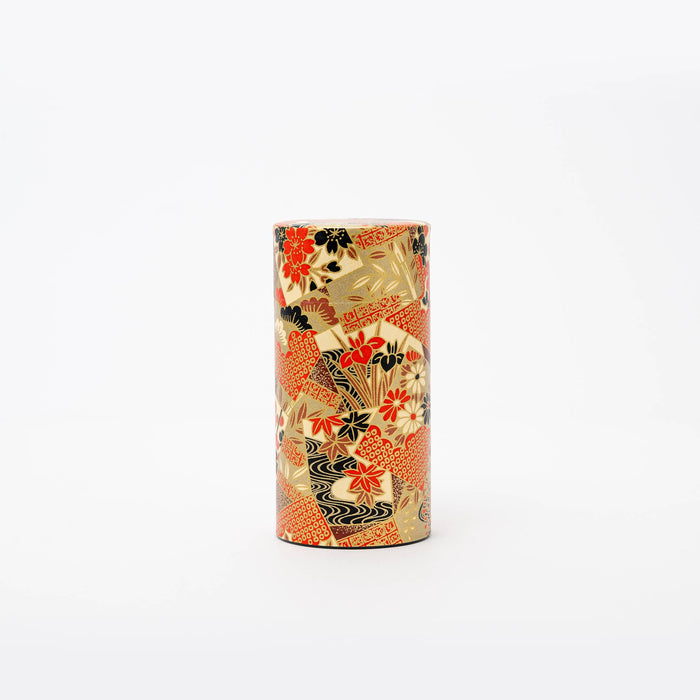 Japanese Traditional Washi Tea Canister – 5 Pattern 200g