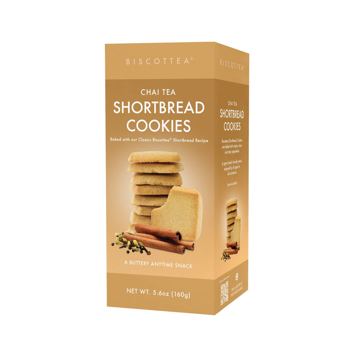 Biscottea Chai Tea Shortbread - -Happy Earth Tea
