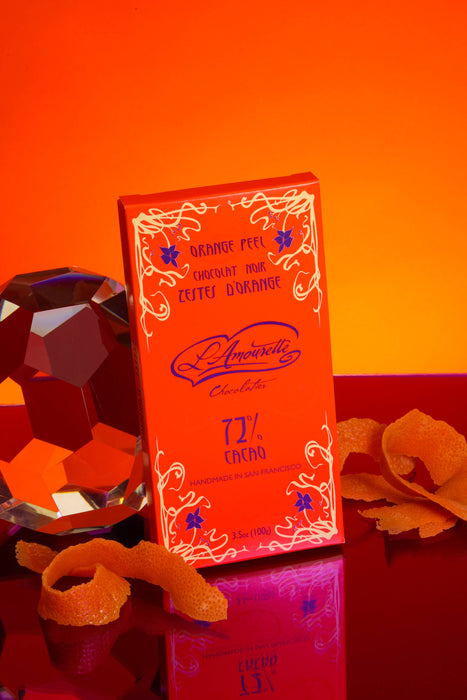 72% Dark Chocolate with Orange Peel (Natural)