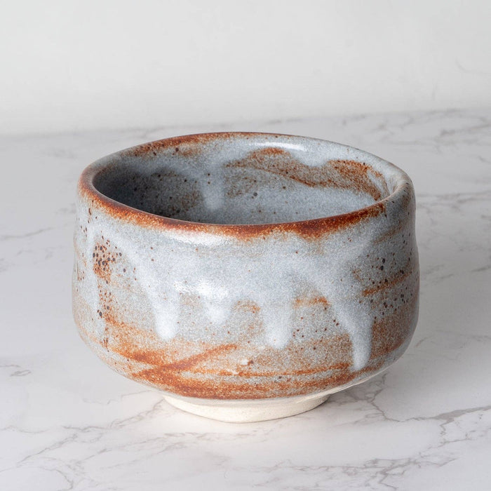 Matcha Bowl - Brown & White Glaze