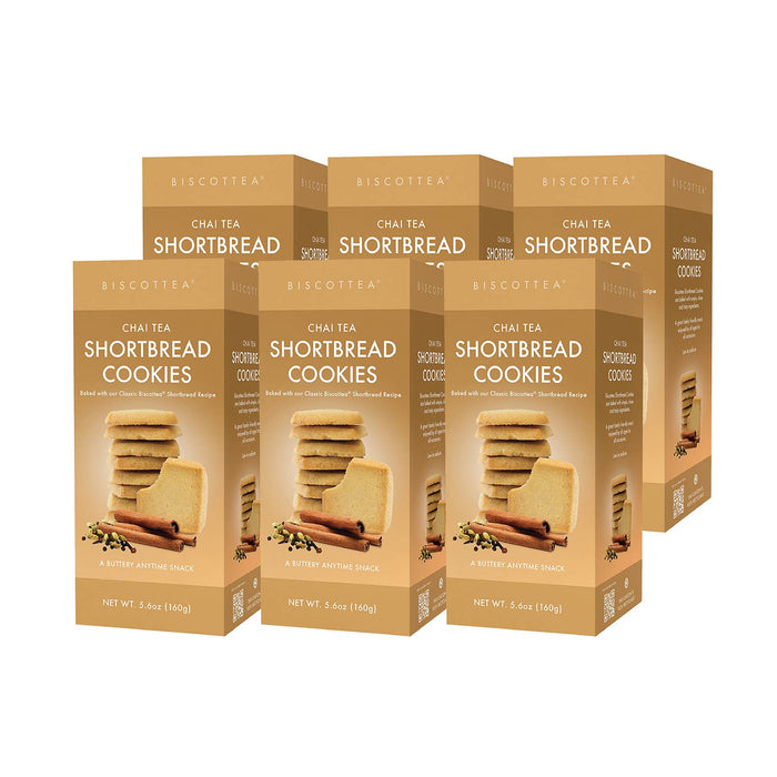 Biscottea Chai Tea Shortbread - -Happy Earth Tea