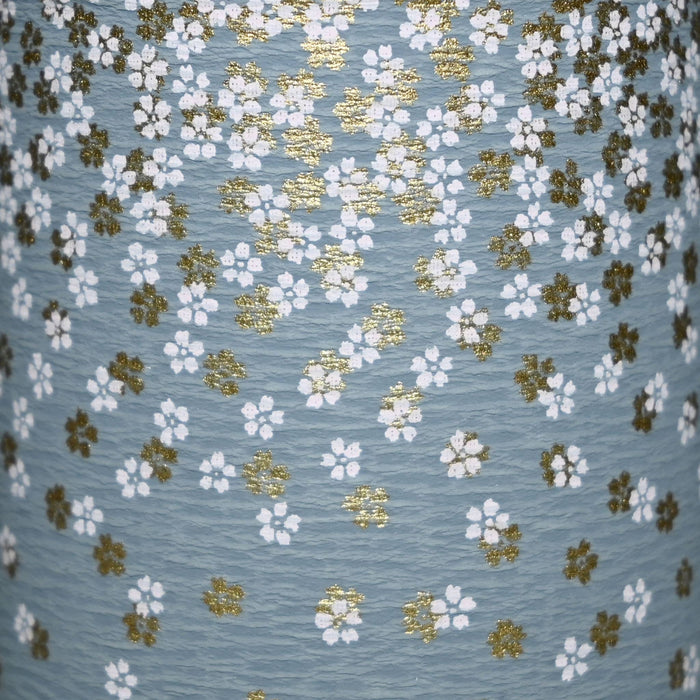 Japanese Double-Lid Tea Container – Baby Blue Floral (200g) - 2020FS-Happy Earth Tea