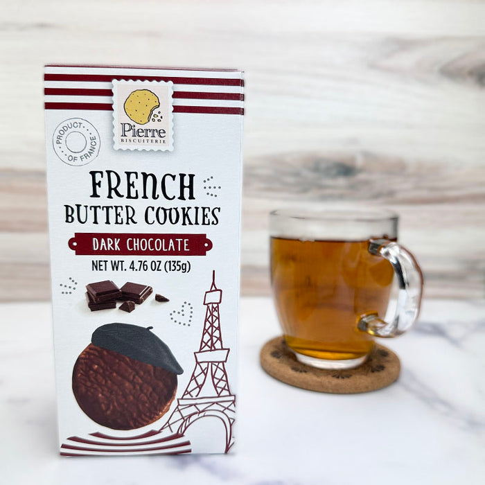 Pierre Biscuiterie Butter Cookies Coated In Dark Chocolate