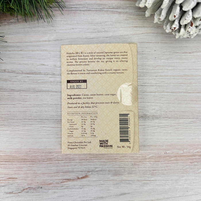 Lapsang Souchong Dark Chocolate | By Fossa Chocolate | 50 gm label