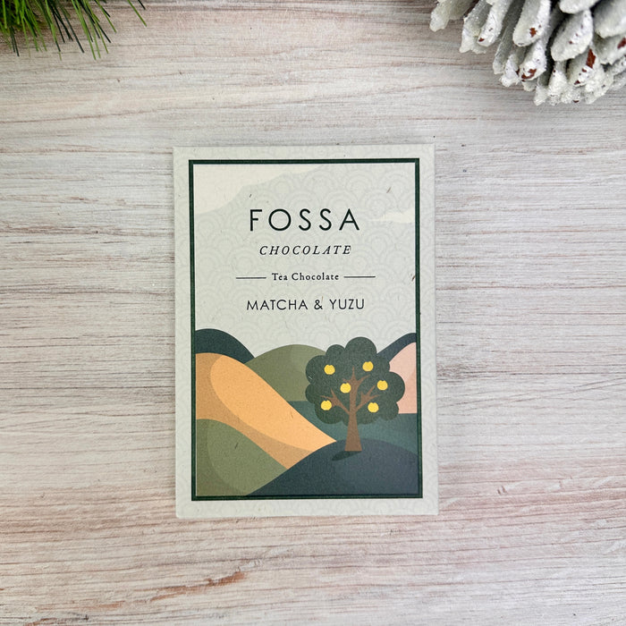 Matcha and Yuzu White Chocolate | By Fossa Chocolate | 50 gm  