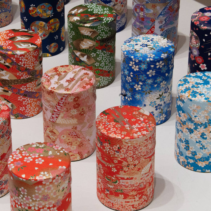 Japanese Traditional Washi Tea Canister – 20 Pattern 100g