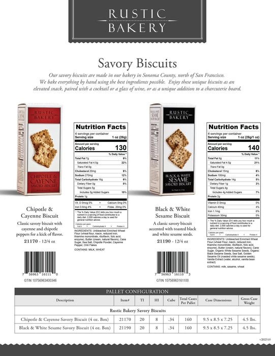 Black & White Sesame Biscuit - 21190 - Happy Earth Tea