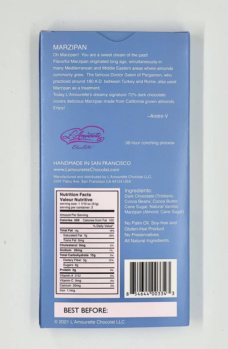 72% Dark Chocolate with Marzipan