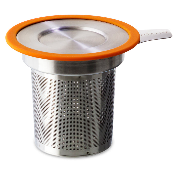 one-cup tea infuser - orange