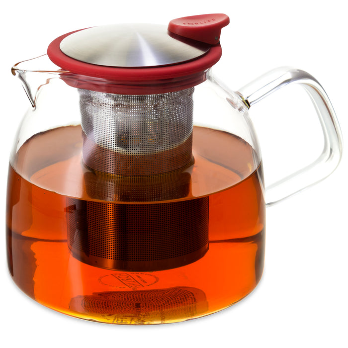 Glass Teapot With Removable Filter Wood Handle Borosilicate Tea Pot –  Kitchen Groups